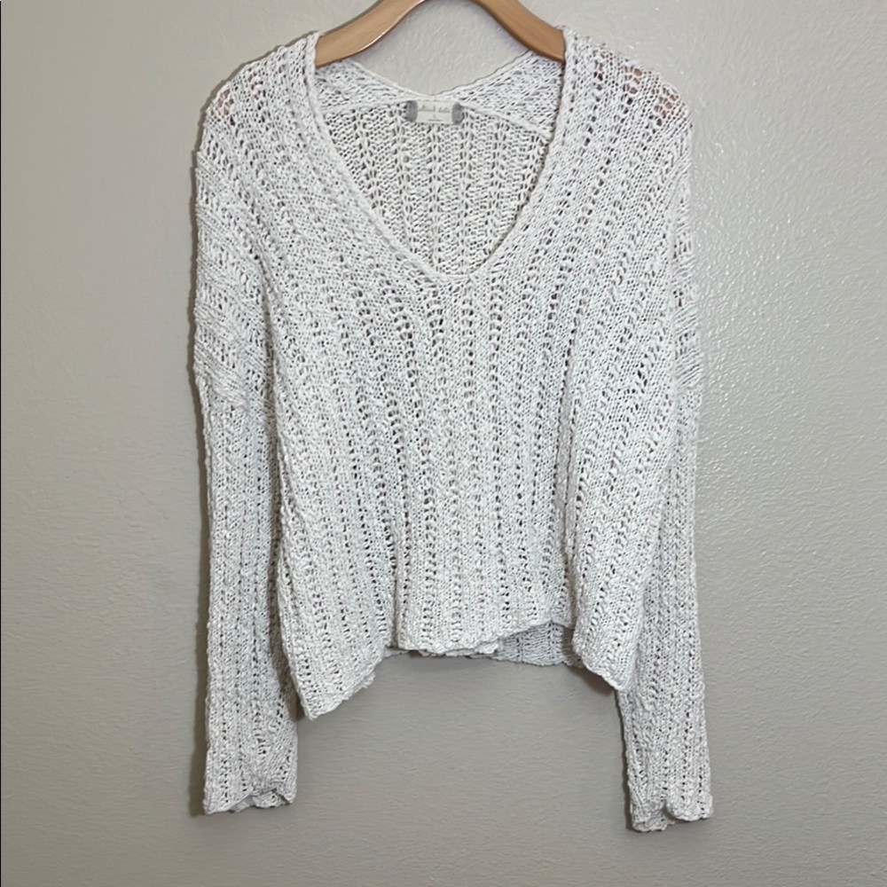 Altar'd State White V-Neck Sweater